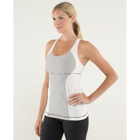lululemon athletica Tops - Lululemon Energy Tank Hyper Stripe Angel Wing - Size 6 (Approx)